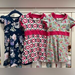Tea Collection Toddler Dresses 100% Cotton bundle of 3